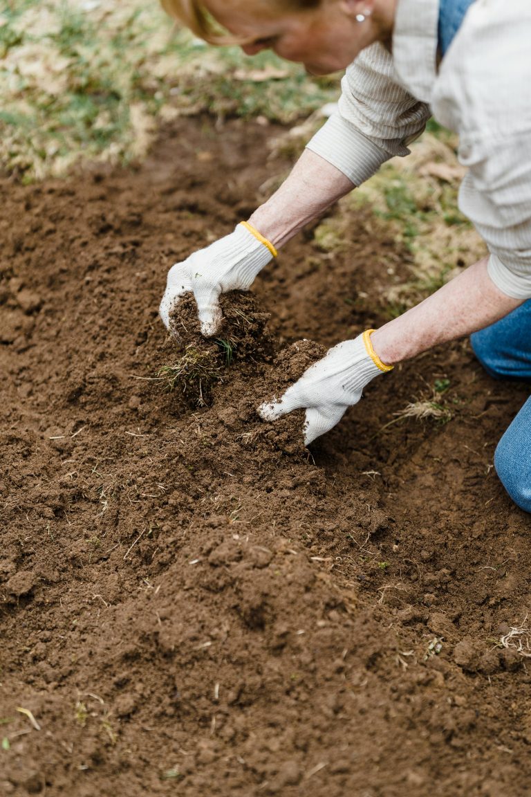 Heckers Garden Centre preparing soil